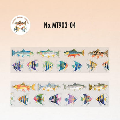 MT903｜動物 アート ネコ 蝶 カタツムリ イヌ 魚 ゾウ 貝 ヒトデ