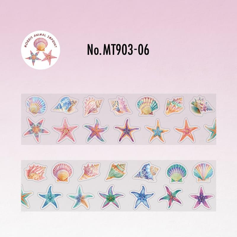 MT903｜動物 アート ネコ 蝶 カタツムリ イヌ 魚 ゾウ 貝 ヒトデ