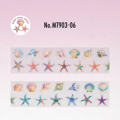 MT903｜動物 アート ネコ 蝶 カタツムリ イヌ 魚 ゾウ 貝 ヒトデ