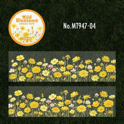 MT947｜野花 花畑 デイジー コスモス 矢車菊 草花