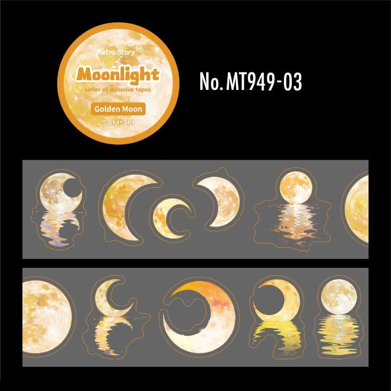 MT949｜月 三日月 満月 月光 水面 反射