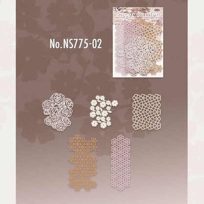 NS775｜網 ネット ステンシルシート 幾何学模様 ハート 装飾