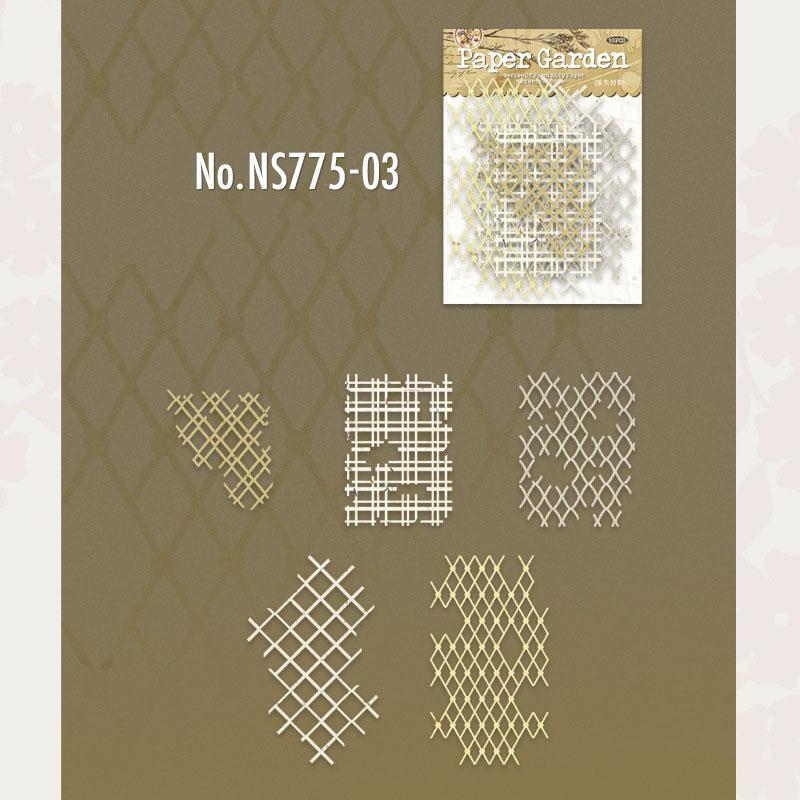 NS775｜網 ネット ステンシルシート 幾何学模様 ハート 装飾