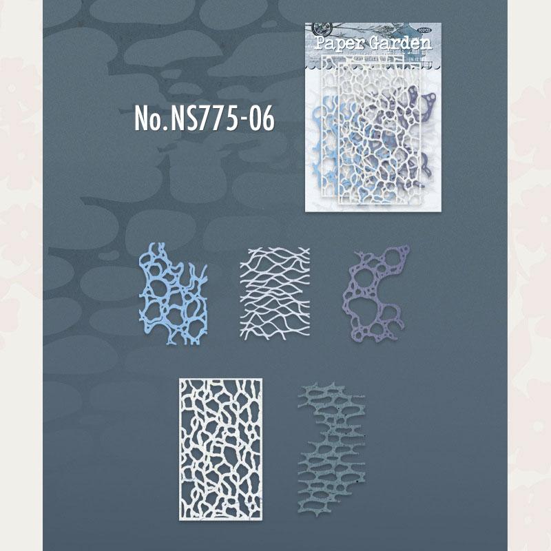NS775｜網 ネット ステンシルシート 幾何学模様 ハート 装飾