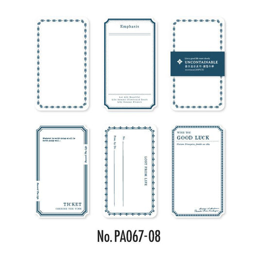 ペーパー・タグ・ラベルのコラージュ素材紙