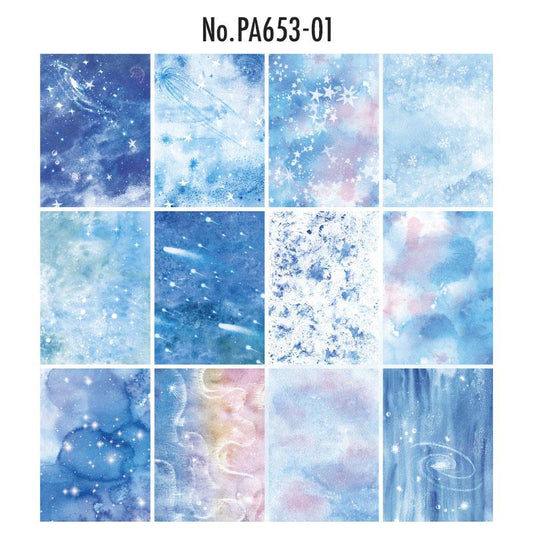 PA653｜硫酸紙 水彩 グラデーション