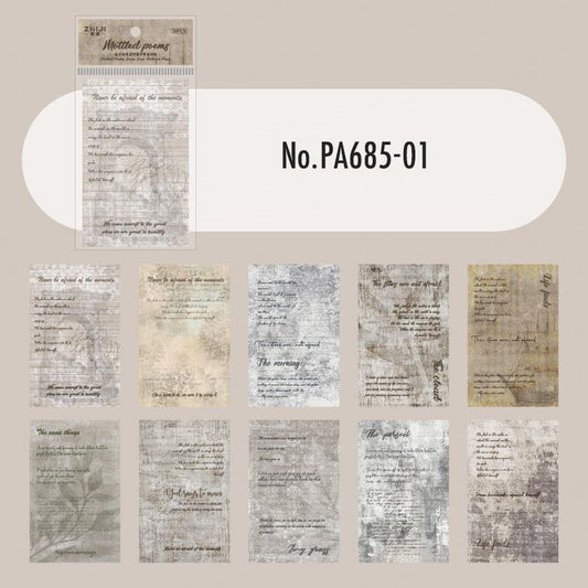 PA685｜硫酸紙 背景 手紙 英字 英語 メモ 英文 手書き