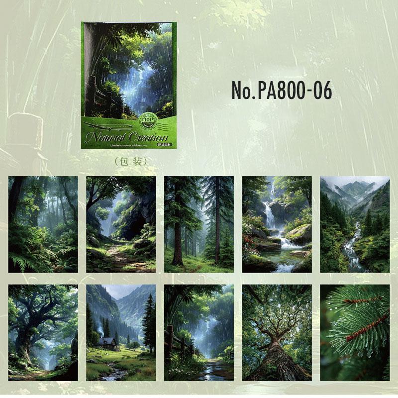 PA800｜風景 背景 景色 森の中 雪原 雪景色 紅葉 街並み