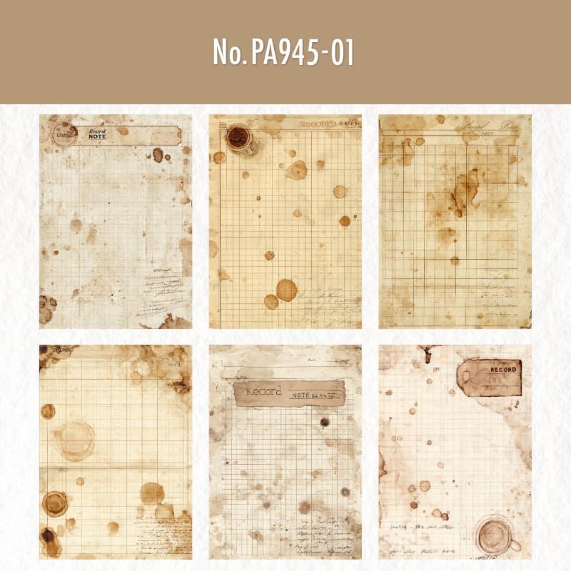 PA945｜方眼 台帳 カレンダー 記録表 ラベル