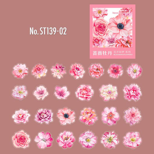 花・アジサイのPETコラージュシール