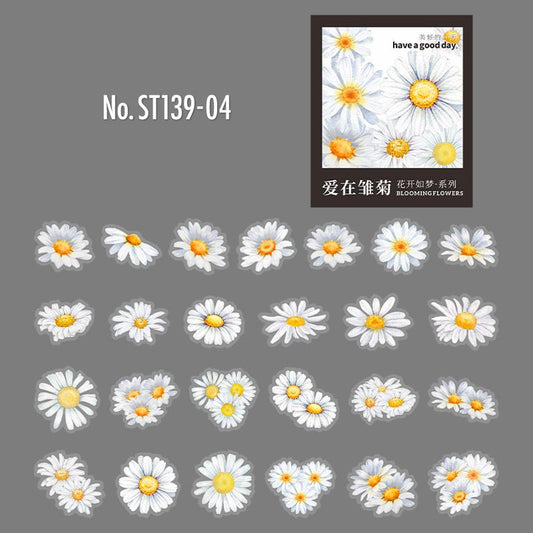 花・アジサイのPETコラージュシール