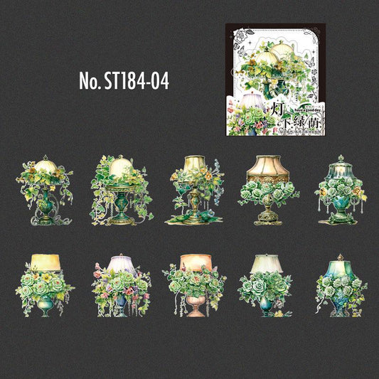 花・薔薇のPETコラージュシール