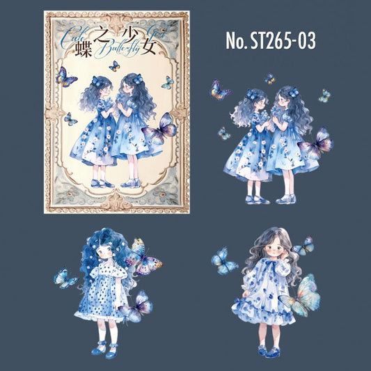 人物・女の子・子供のPETコラージュシール
