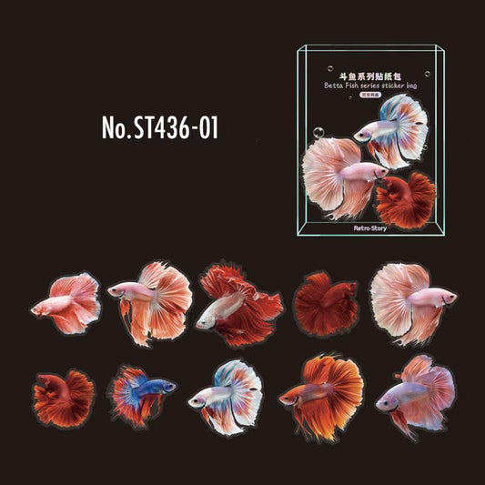 ST436｜シール 熱帯魚 魚