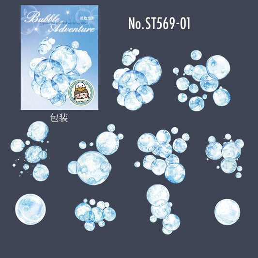 ST569｜シール シャボン玉 泡 バブル しゃぼんだま 気泡