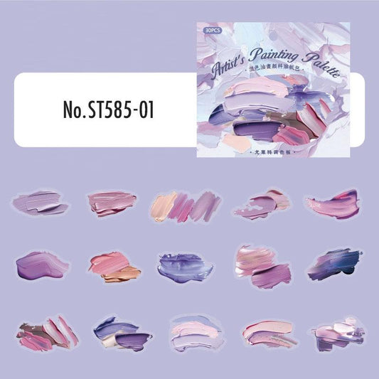 ST585｜シール 油絵 美術 芸術 油絵の具 油絵具 絵具 絵の具 絵画