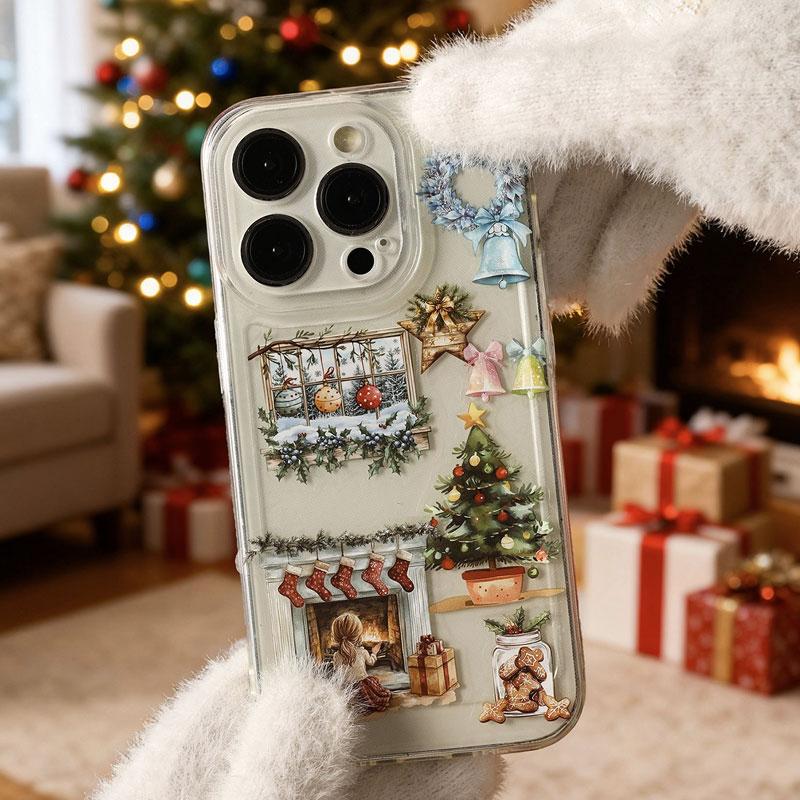 ST763｜シール クリスマス 装飾 かわいい サンタ オーナメント 雪だるま トナカイ