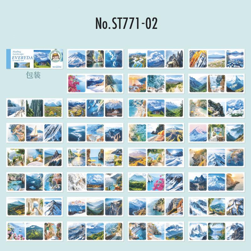 ST771｜シール 風景 写真 景色 おしゃれ シールブック