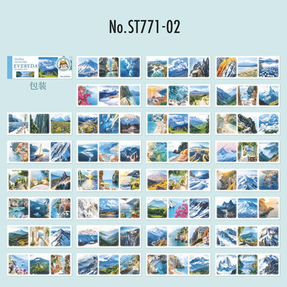 ST771｜シール 風景 写真 景色 おしゃれ シールブック