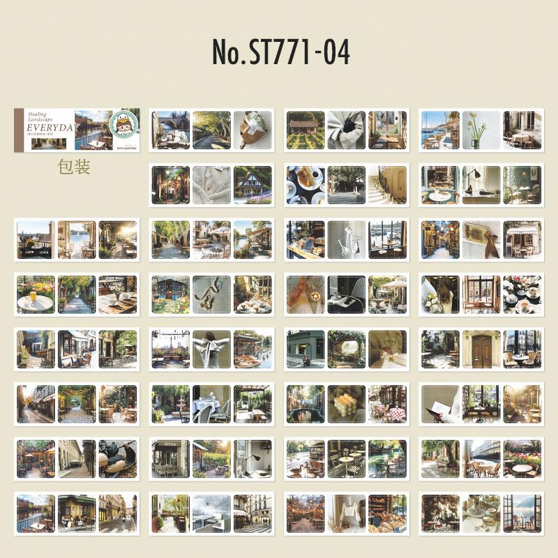 ST771｜シール 風景 写真 景色 おしゃれ シールブック