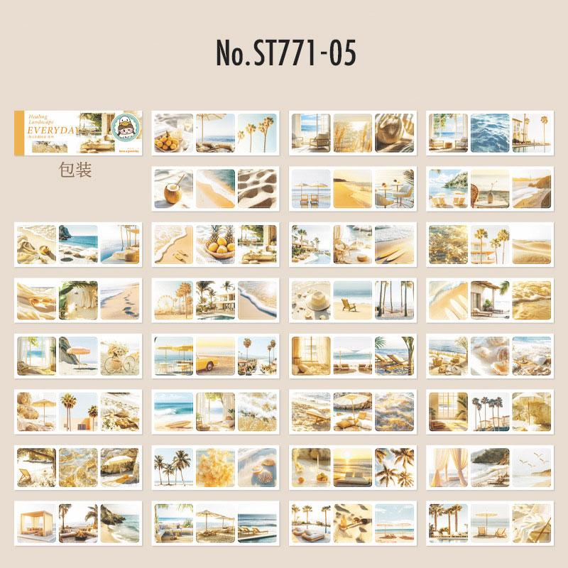 ST771｜シール 風景 写真 景色 おしゃれ シールブック