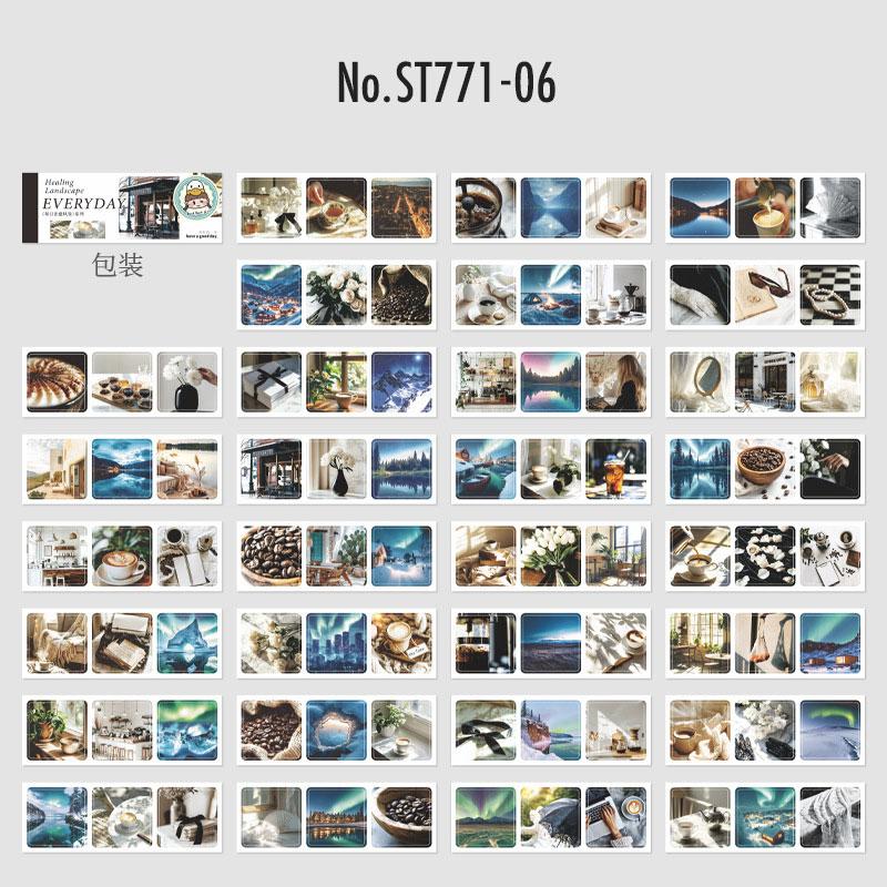 ST771｜シール 風景 写真 景色 おしゃれ シールブック
