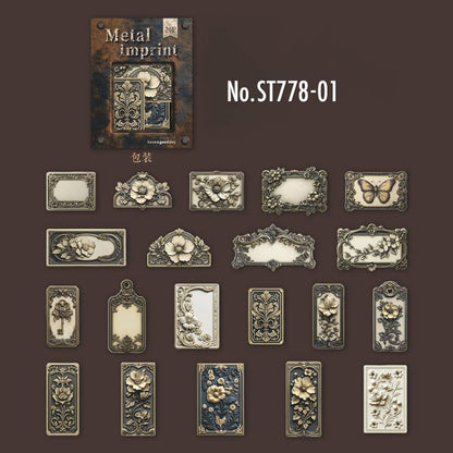 ST778｜シール タグ ラベル 金具 メタル