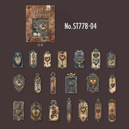 ST778｜シール タグ ラベル 金具 メタル