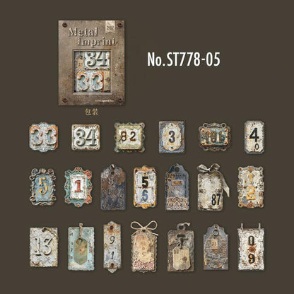 ST778｜シール タグ ラベル 金具 メタル