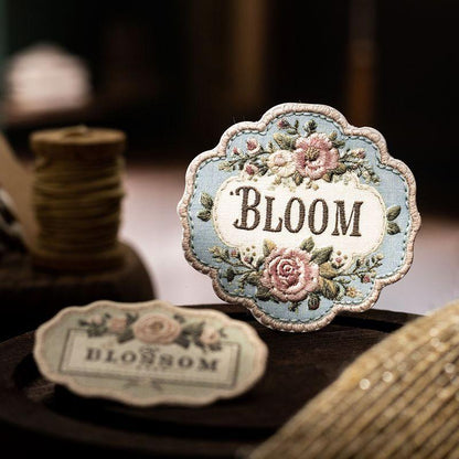 ST786｜シール ワッペン 刺繍 英語 ラベル タグ