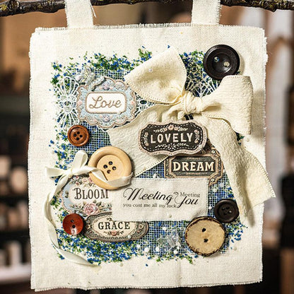 ST786｜シール ワッペン 刺繍 英語 ラベル タグ