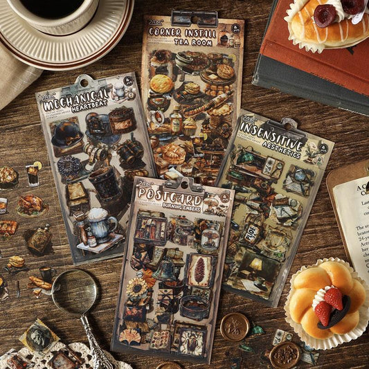 ST797 シール ヴィンテージ 小物 雑貨 道具 食べ物