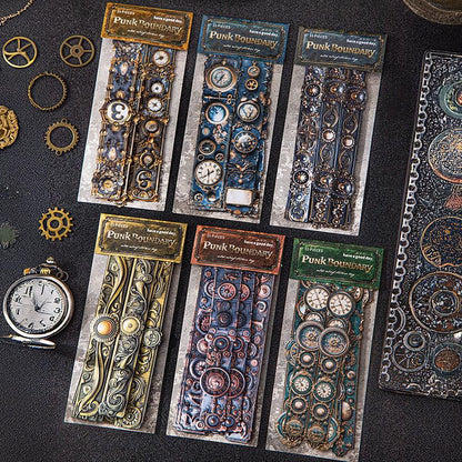 ST805 シール 装飾 飾り 歯車 時計 金具 スチームパンク