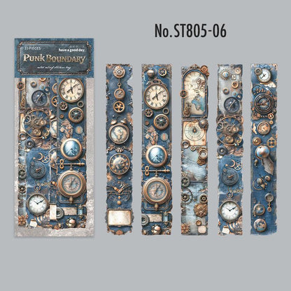 ST805 シール 装飾 飾り 歯車 時計 金具 スチームパンク