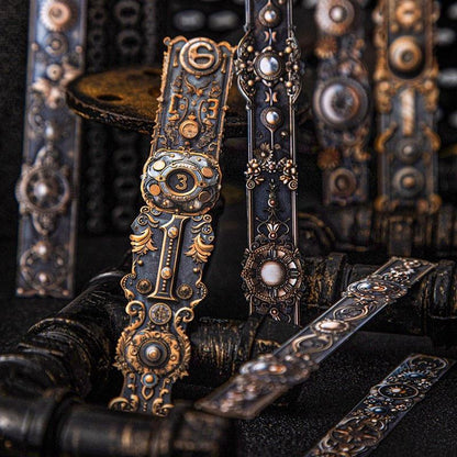 ST805 シール 装飾 飾り 歯車 時計 金具 スチームパンク