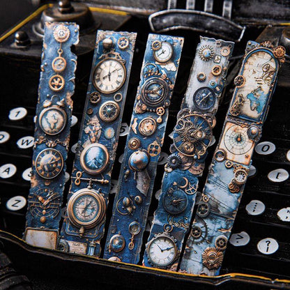 ST805 シール 装飾 飾り 歯車 時計 金具 スチームパンク