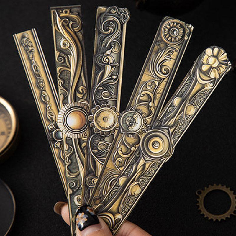 ST805 シール 装飾 飾り 歯車 時計 金具 スチームパンク