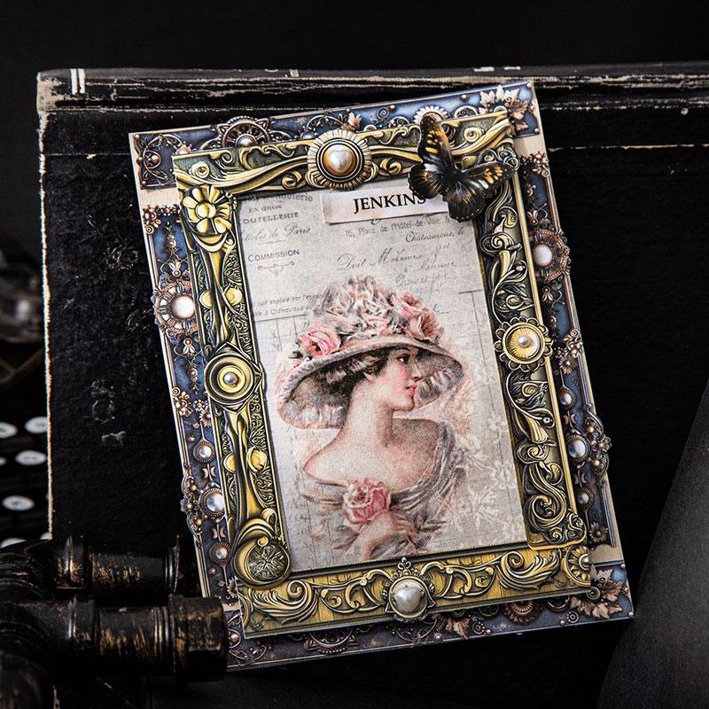 ST805 シール 装飾 飾り 歯車 時計 金具 スチームパンク