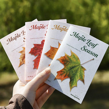 ST806 シール 紅葉 葉っぱ モミジ 楓 カエデ 落ち葉