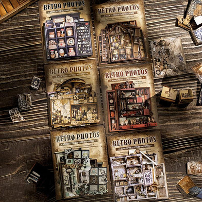 ST807 シール 家具 棚 キャビネット 本棚 アンティーク ヴィンテージ