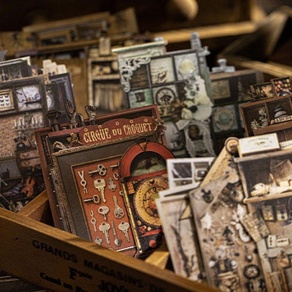 ST807 シール 家具 棚 キャビネット 本棚 アンティーク ヴィンテージ