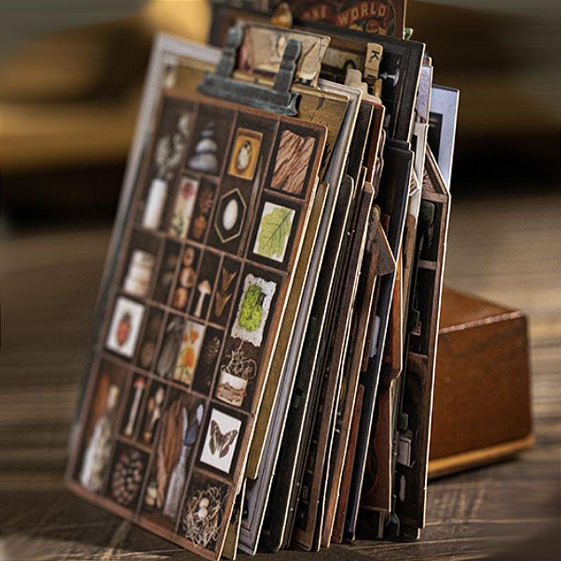 ST807 シール 家具 棚 キャビネット 本棚 アンティーク ヴィンテージ