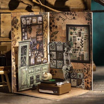 ST807 シール 家具 棚 キャビネット 本棚 アンティーク ヴィンテージ