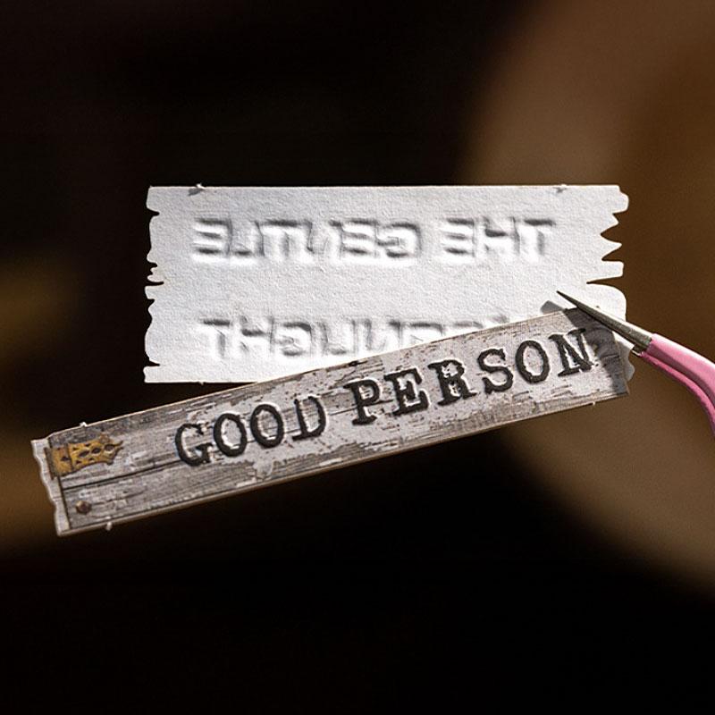 ST810 シール 木目 板 丸太 看板 フレーズ 英語 英単語