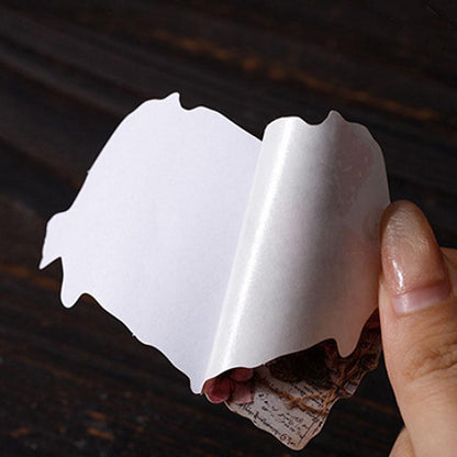 ST811 シール パッチワーク 蝶 小鳥 キノコ 花 バラ 紅葉 葉っぱ 時計 懐中時計