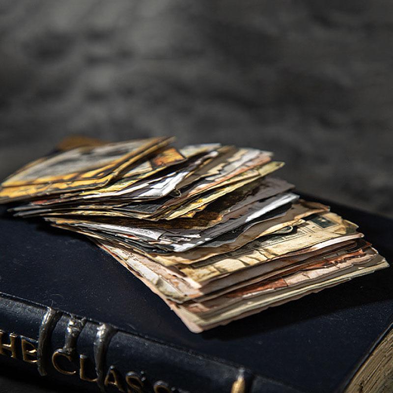 ST813 シール 魔女 お化け 幽霊 新聞 ハロウィン ニュースペーパー