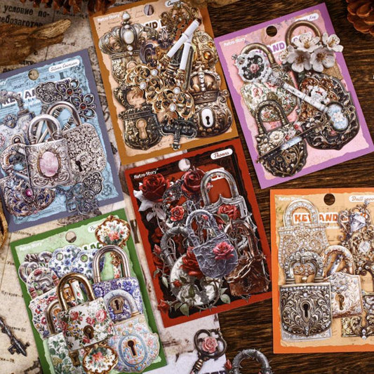 ST824 カギ 鍵 南京錠 ヴィンテージキー 装飾