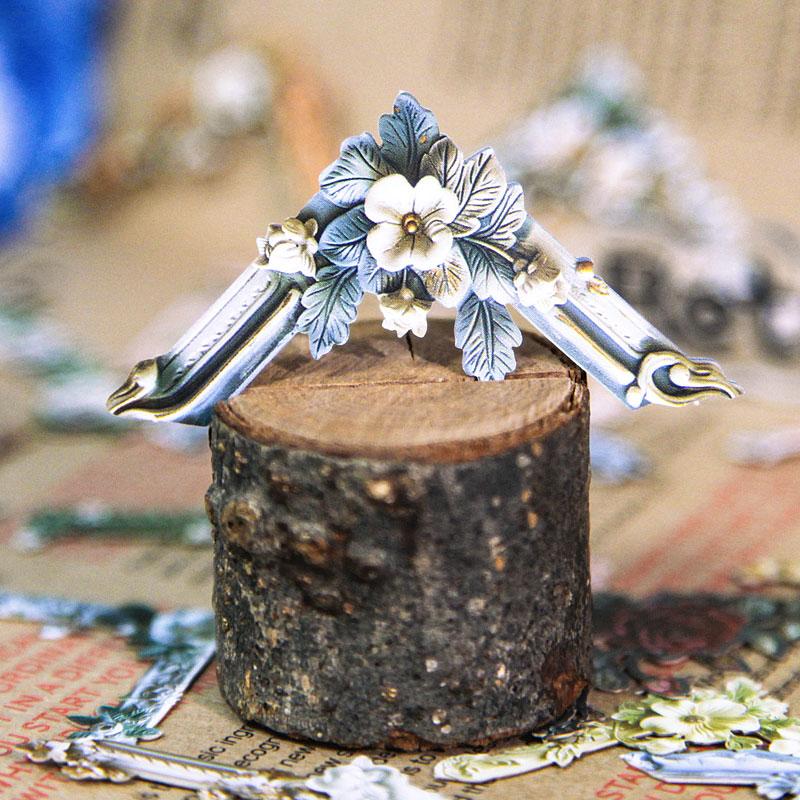 ST825｜角 コーナー 額縁 フレーム バラ 花 アクセント 装飾