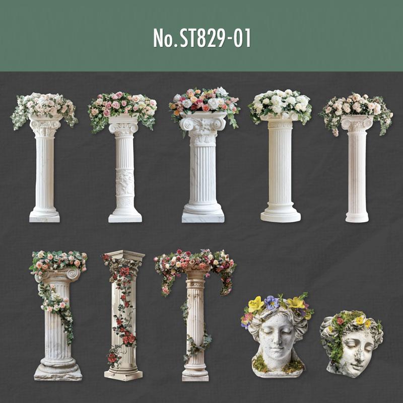 ST829｜石柱 円柱 遺跡 ギリシャ イタリア 石像 彫像 – Memento