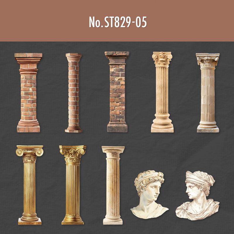 ST829｜石柱 円柱 遺跡 ギリシャ イタリア 石像 彫像 – Memento